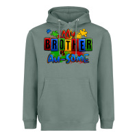 Sage my brother is ausome autism Heavyweight Hoodie - Zillion Design Studio
