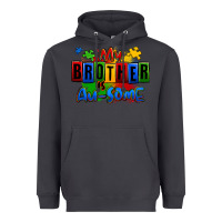 Smoke my brother is ausome autism Heavyweight Hoodie - Zillion Design Studio