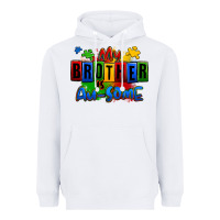 White my brother is ausome autism Heavyweight Hoodie - Zillion Design Studio