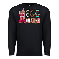 Black Egg Hunter Premium Sweatshirt - CowhideDigitalArt