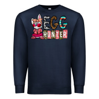 Navy Egg Hunter Premium Sweatshirt - CowhideDigitalArt
