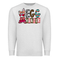 Oatmeal Heather Egg Hunter Premium Sweatshirt - CowhideDigitalArt