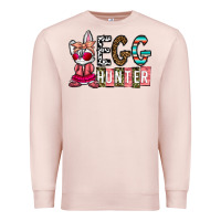 Pale Pink Egg Hunter Premium Sweatshirt - CowhideDigitalArt