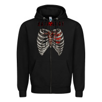 Black Radiology Zipper Hoodie - RanaPortraitStore