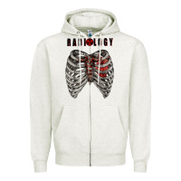 Oatmeal Heather Radiology Zipper Hoodie - RanaPortraitStore