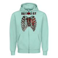 Seafoam Radiology Zipper Hoodie - RanaPortraitStore