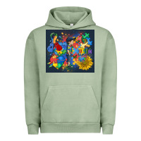 Pigment Oil Green autism awareness Urban Hoodie - MaliasSmallBusiness