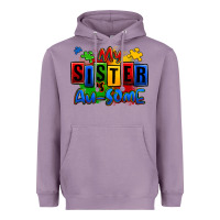 Lavender my sister is ausome autism Heavyweight Hoodie - Zillion Design Studio