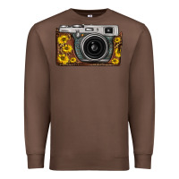 Chestnut sunflower leopard vintage camera Premium Sweatshirt - FaDigitalArtStudio