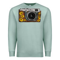 Seafoam sunflower leopard vintage camera Premium Sweatshirt - FaDigitalArtStudio