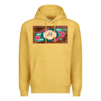 Antique Gold preview western pink flovers leopard serape   license plate template Premium Hoodie - BarkalooDesign