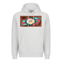 Dove Grey preview western pink flovers leopard serape   license plate template Premium Hoodie - BarkalooDesign