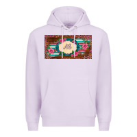 Lilac preview western pink flovers leopard serape   license plate template Premium Hoodie - BarkalooDesign