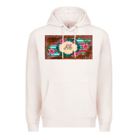 Pale Pink preview western pink flovers leopard serape   license plate template Premium Hoodie - BarkalooDesign