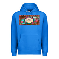 True Royal preview western pink flovers leopard serape   license plate template Premium Hoodie - BarkalooDesign