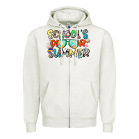 Oatmeal Heather school's out for summer Zipper Hoodie - Zillion Design Studio