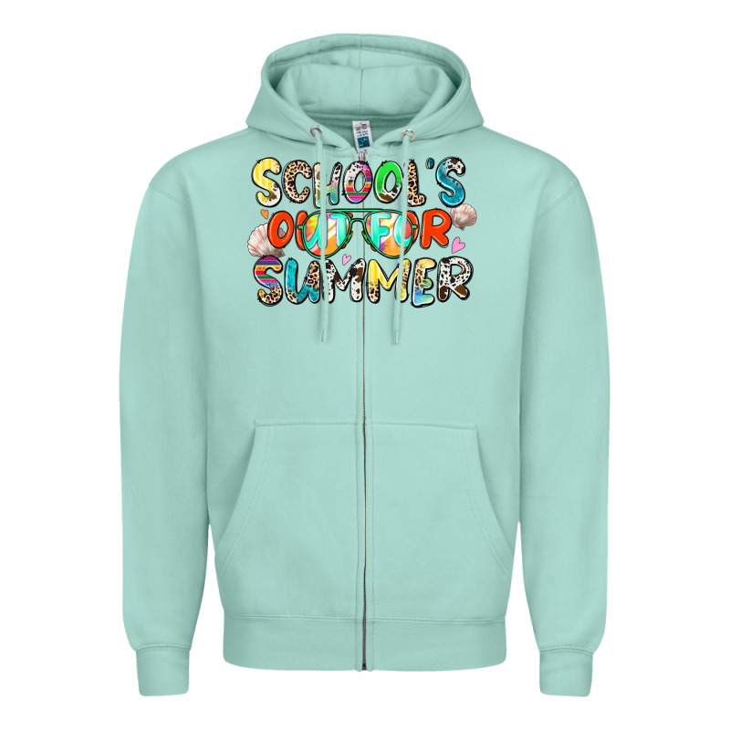 School's Out For Summer Zipper Hoodie by Zillion Design Studio | Teevron