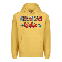 Antique Gold American babe Premium Hoodie - AdoDesignShop