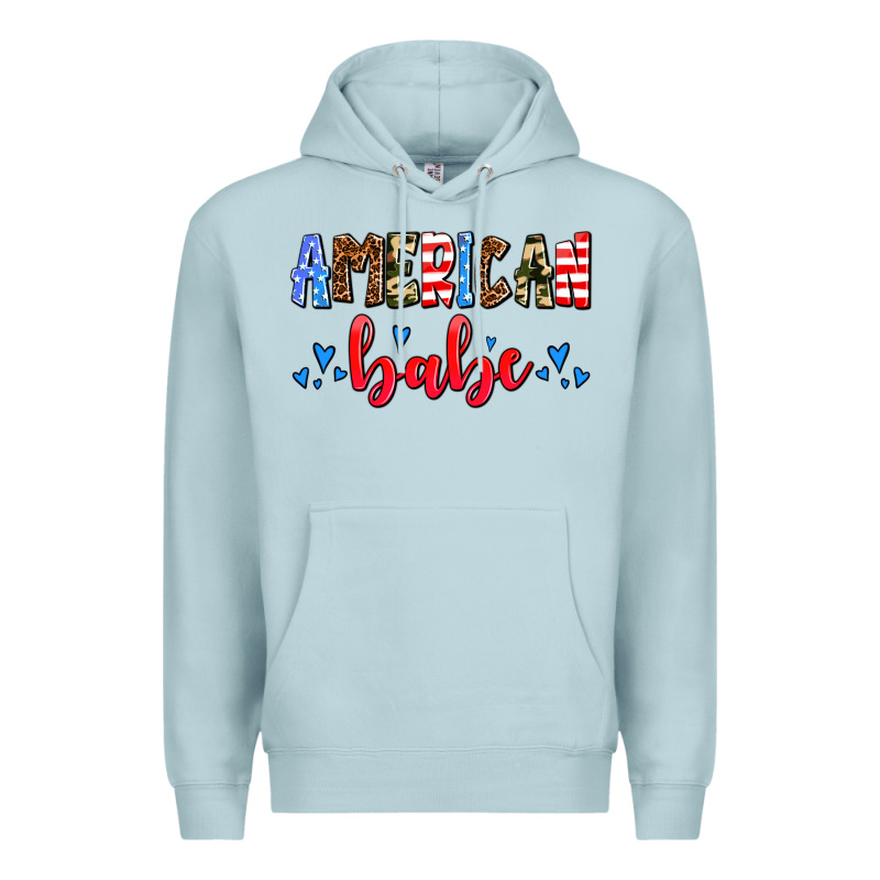 American Babe Premium Hoodie by AdoDesignShop | Teevron