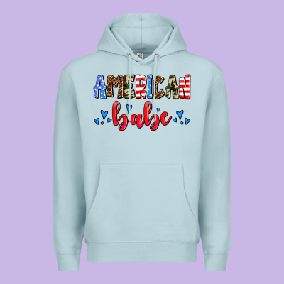 American Babe Premium Hoodie Designed By Adodesignshop