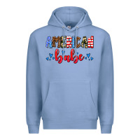 Colony Blue American babe Premium Hoodie - AdoDesignShop