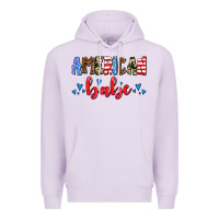 Lilac American babe Premium Hoodie - AdoDesignShop