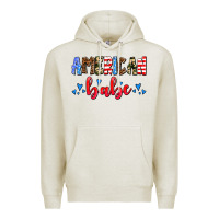 Oatmeal Heather American babe Premium Hoodie - AdoDesignShop