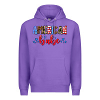 Purple American babe Premium Hoodie - AdoDesignShop