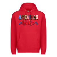 Red American babe Premium Hoodie - AdoDesignShop