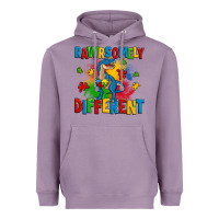Lavender rawrsomely different autism trex Heavyweight Hoodie - Zillion Design Studio