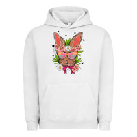 Pigment Lunar Rock bunny with floral Urban Hoodie - MaliasSmallBusiness