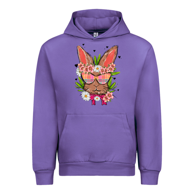 Bunny With Floral Urban Hoodie by MaliasSmallBusiness | Teevron