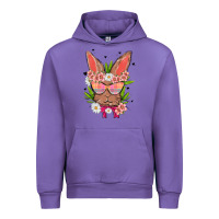 Tulip bunny with floral Urban Hoodie - MaliasSmallBusiness