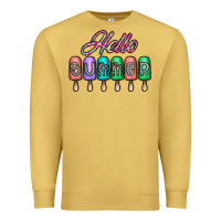 Antique Gold hello summer Premium Sweatshirt - CowhideDigitalArt