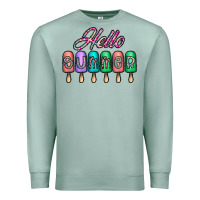 Seafoam hello summer Premium Sweatshirt - CowhideDigitalArt