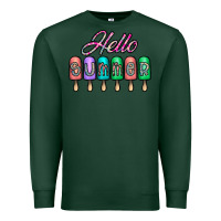 Sports Green hello summer Premium Sweatshirt - CowhideDigitalArt
