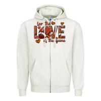 For The Love Of The Game Football Zipper Hoodie | Teevron