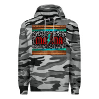 Slate Camo leopard lightning bolt mama mother's day tumbler Premium Hoodie - Jasminsmagicworld