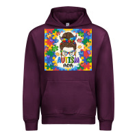 Mauve Wine autism mom Urban Hoodie - MaliasSmallBusiness