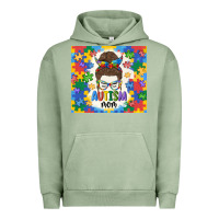 Pigment Oil Green autism mom Urban Hoodie - MaliasSmallBusiness