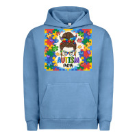 Pigment Pebble Blue autism mom Urban Hoodie - MaliasSmallBusiness