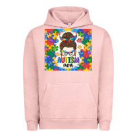 Pigment Salmon autism mom Urban Hoodie - MaliasSmallBusiness