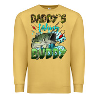 Antique Gold daddy's fishing buddy Premium Sweatshirt - HRA Design Shop