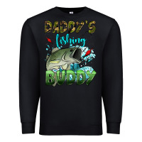 Black daddy's fishing buddy Premium Sweatshirt - HRA Design Shop
