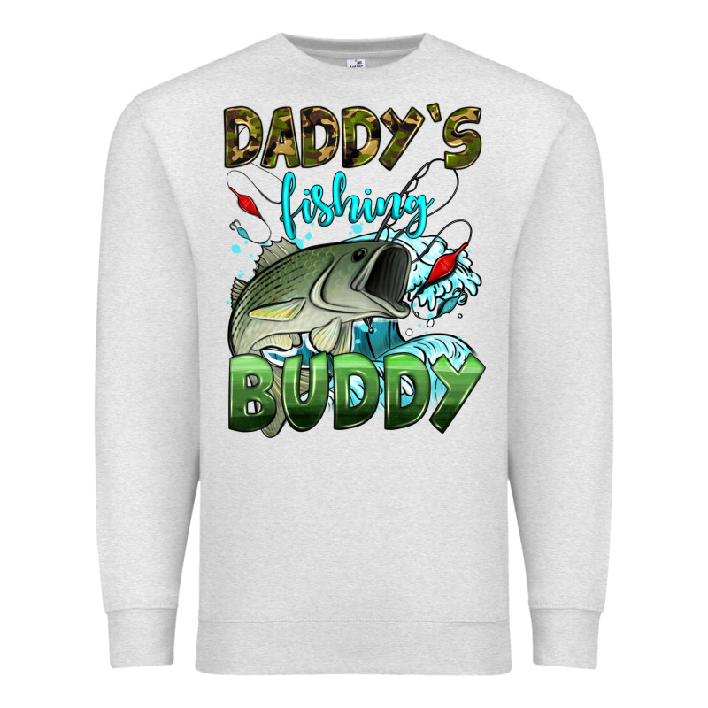 Daddy's Fishing Buddy Premium Sweatshirt by HRA Design Shop | Teevron