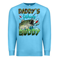 Ocean Blue daddy's fishing buddy Premium Sweatshirt - HRA Design Shop