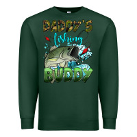 Sports Green daddy's fishing buddy Premium Sweatshirt - HRA Design Shop
