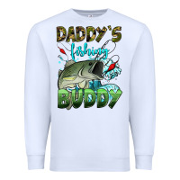 White daddy's fishing buddy Premium Sweatshirt - HRA Design Shop
