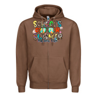 Chestnut school's out for summer teacher life Zipper Hoodie - Zillion Design Studio