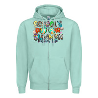 Seafoam school's out for summer teacher life Zipper Hoodie - Zillion Design Studio